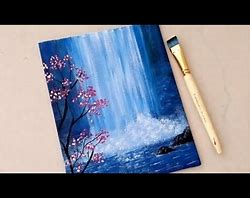 VIDEO: How to paint an easy waterfall painting
